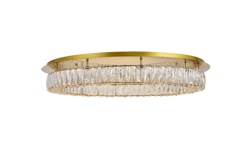 Elegant Lighting 3503F33G LED Flush Mount, Gold
