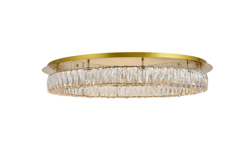 Elegant Lighting 3503F33G LED Flush Mount, Gold