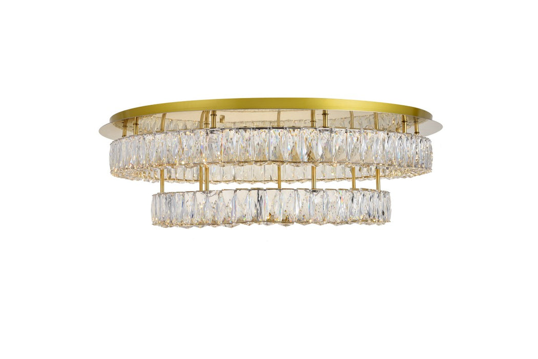Elegant Lighting 3503F33L2G LED Flush Mount, Gold