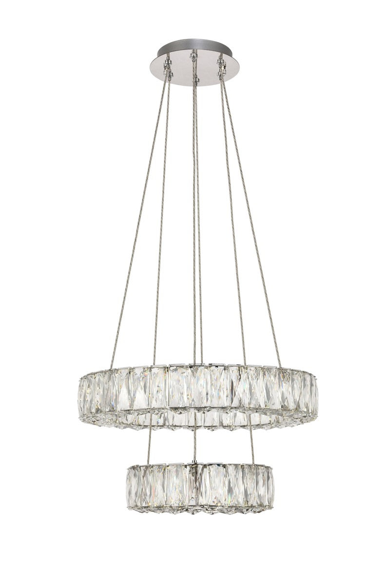 Elegant Lighting 3503G18C LED Chandelier, Chrome