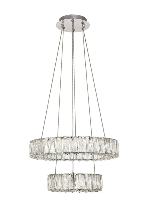 Elegant Lighting 3503G18C LED Chandelier, Chrome