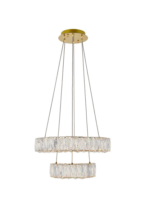 Elegant Lighting 3503G18G LED Pendant, Gold