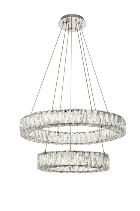 Elegant Lighting 3503G24C LED Chandelier, Chrome
