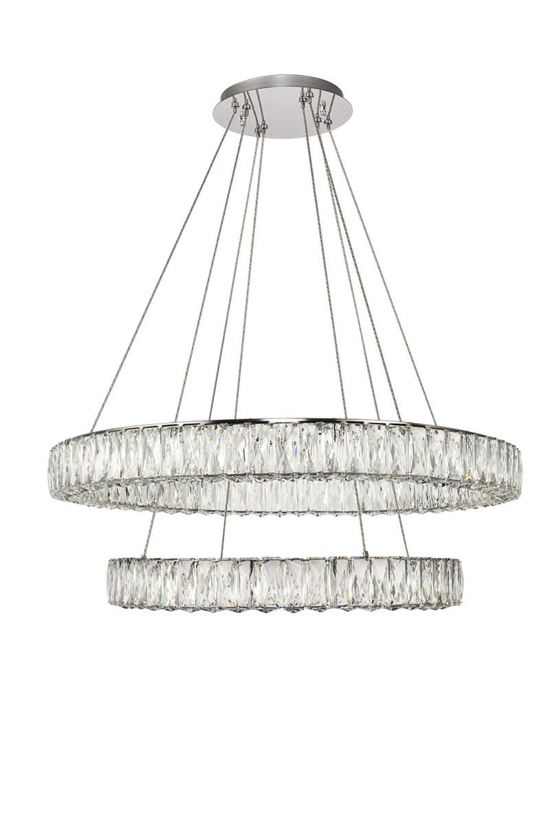 Elegant Lighting 3503G32C LED Chandelier, Chrome