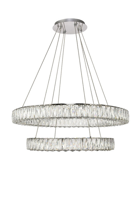 Elegant Lighting 3503G32C LED Chandelier, Chrome