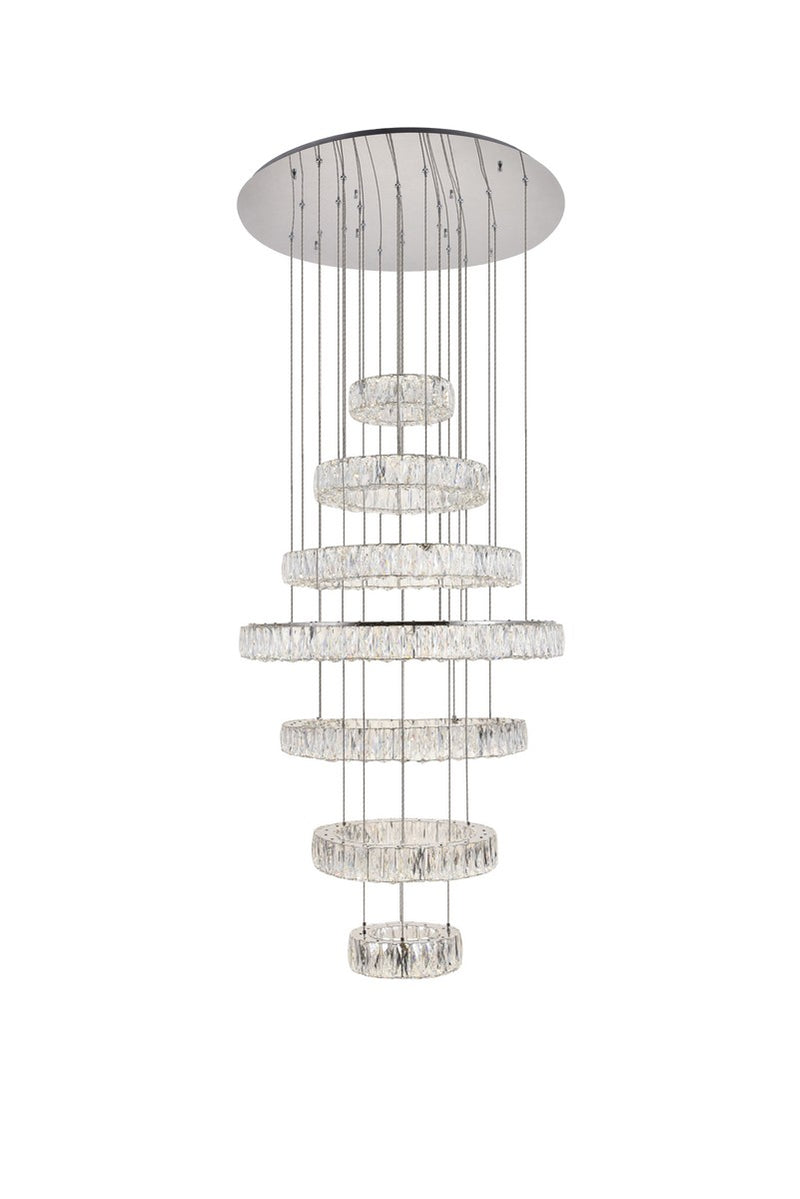 Elegant Lighting 3503G34C LED Chandelier, Chrome