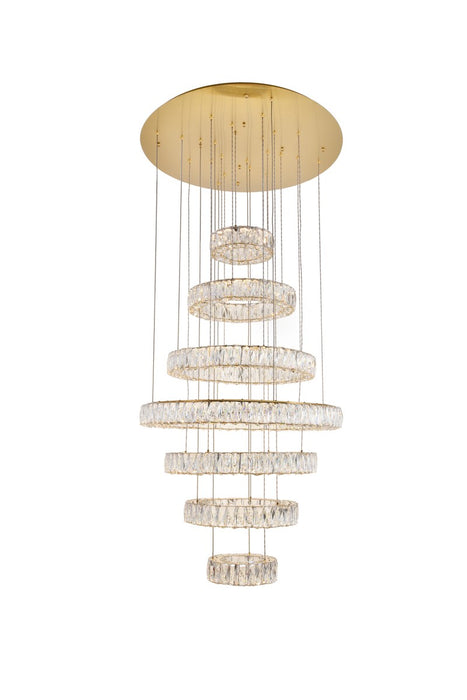Elegant Lighting 3503G34G LED Chandelier, Gold