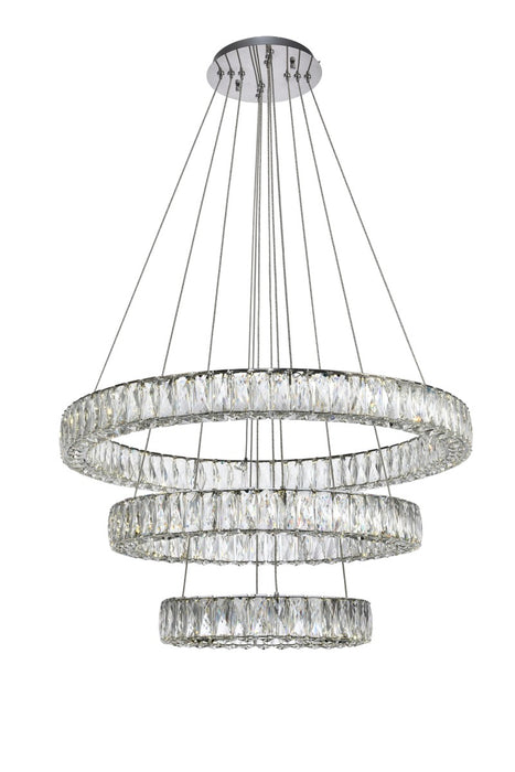 Elegant Lighting 3503G3LC LED Chandelier, Chrome