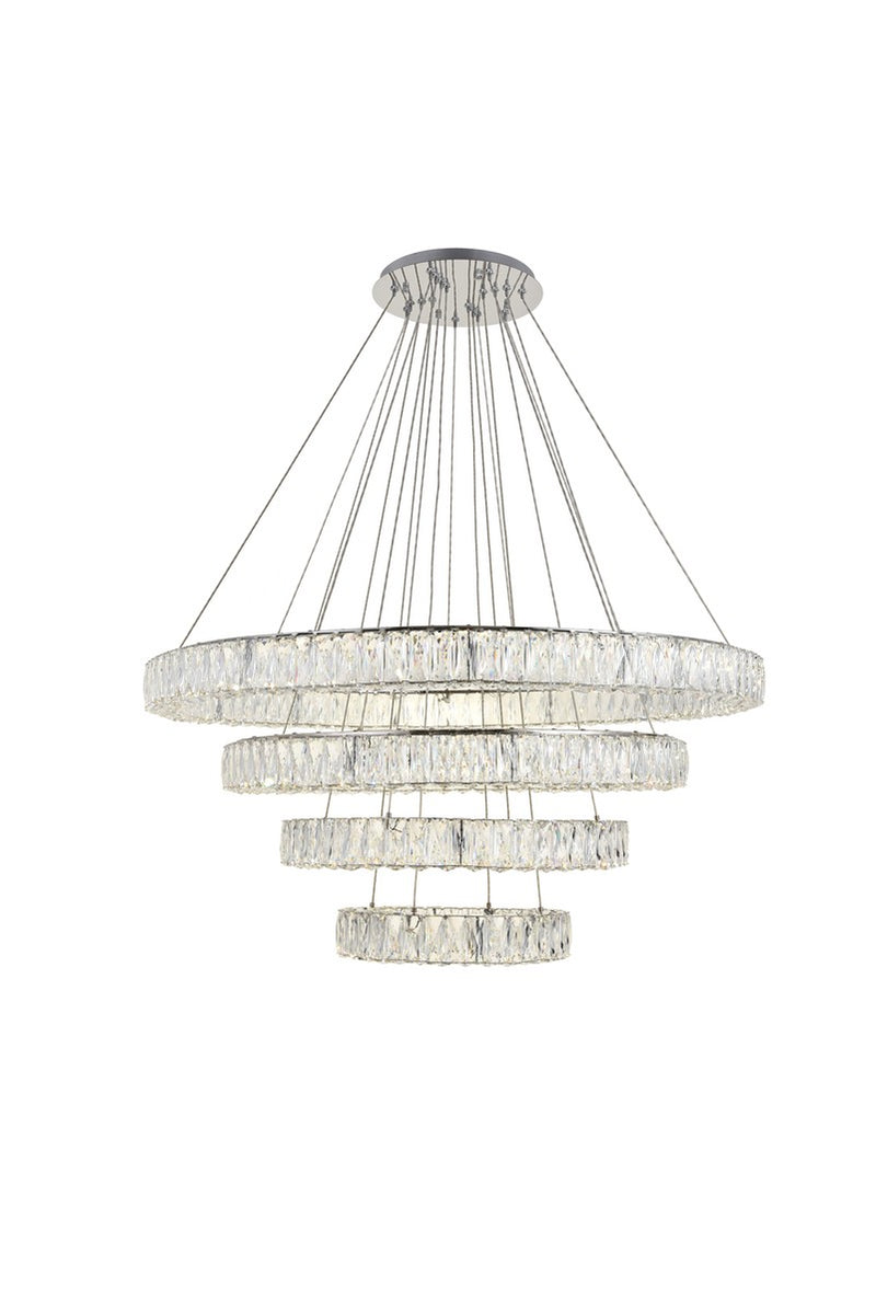 Elegant Lighting 3503G41C LED Chandelier, Chrome