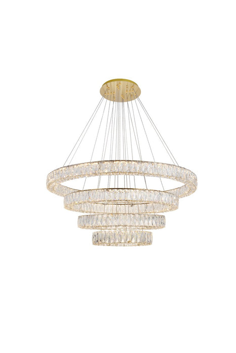 Elegant Lighting 3503G41G LED Chandelier, Gold