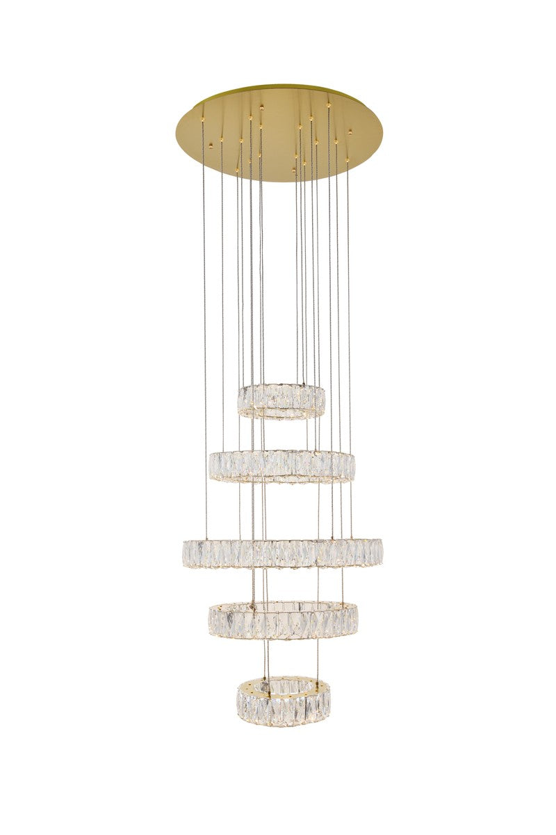 Elegant Lighting 3503G5LG LED Pendant, Gold