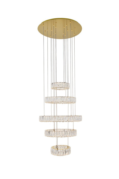 Elegant Lighting 3503G5LG LED Pendant, Gold