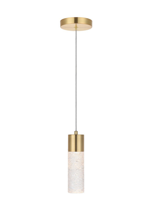 Elegant Lighting 5200D4G LED Pendant, Gold