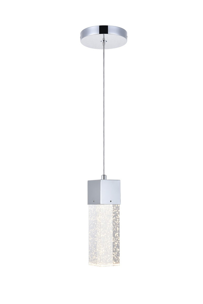 Elegant Lighting 5300D4C LED Pendant, Chrome