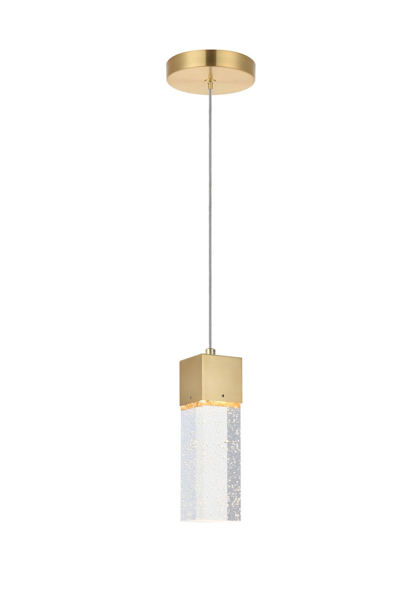 Elegant Lighting 5300D4G LED Pendant, Gold