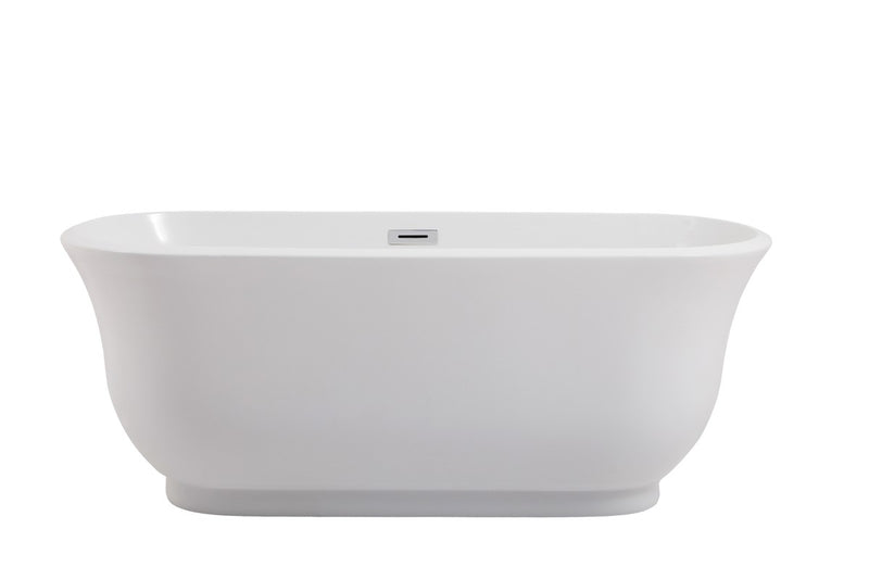 Elegant Lighting BT10259GW Bathtub, glossy white
