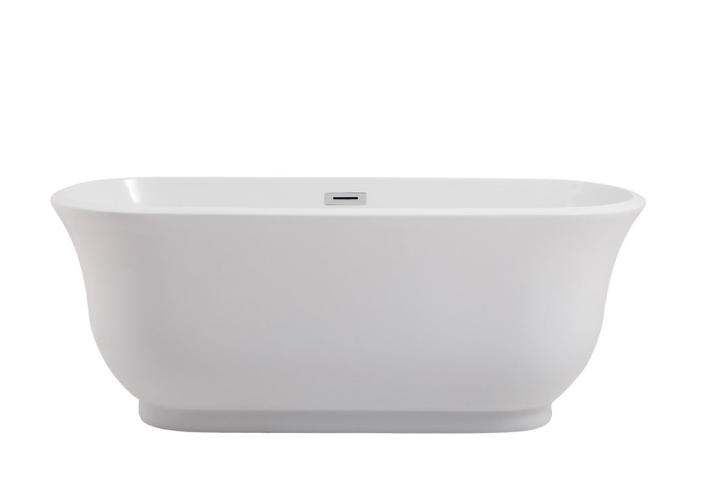 Elegant Lighting BT10259GW Bathtub, glossy white
