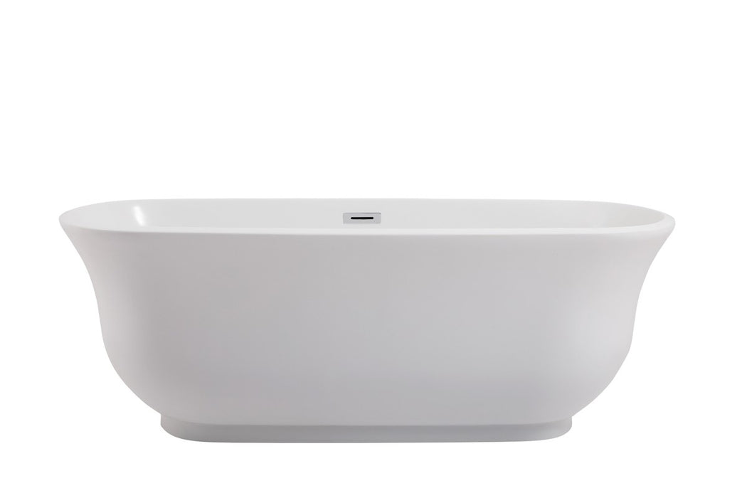 Elegant Lighting BT10267GW Bathtub, glossy white