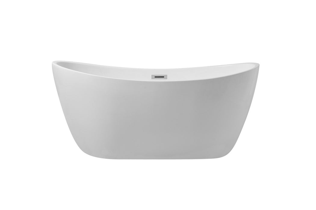 Elegant Lighting BT10354GW Bathtub, Glossy White