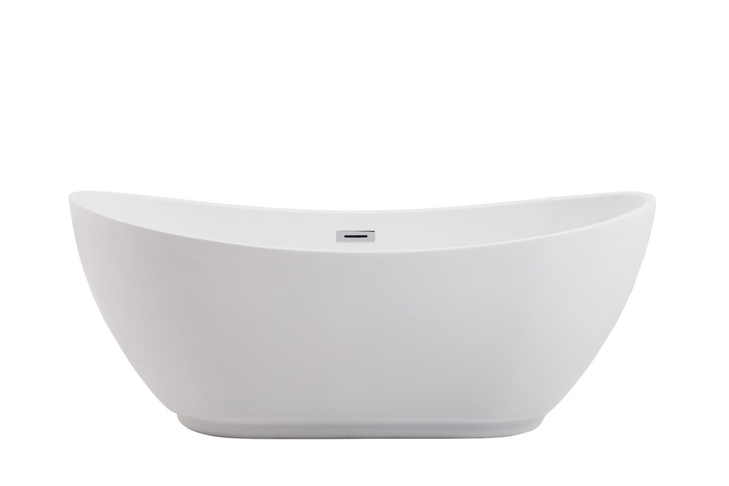 Elegant Lighting BT10362GW Bathtub, glossy white