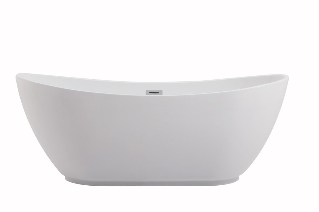 Elegant Lighting BT10367GW Bathtub, glossy white