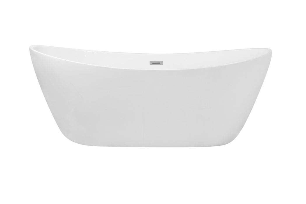 Elegant Lighting BT10372GW Bathtub, Glossy White