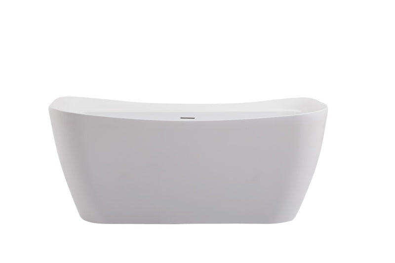 Elegant Lighting BT10459GW Bathtub, glossy white