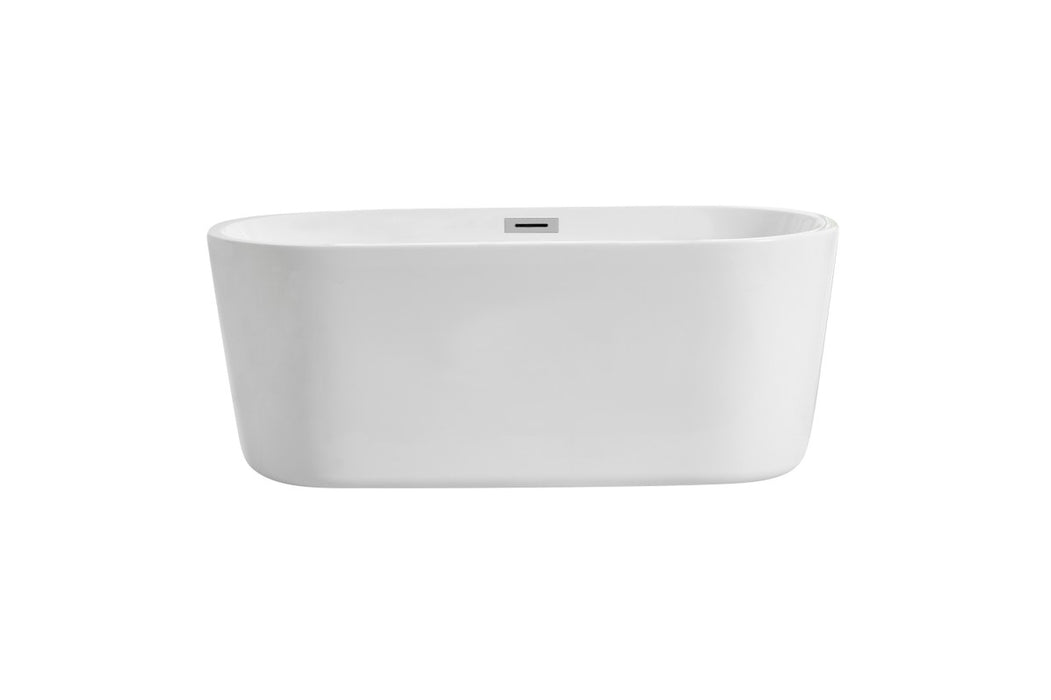 Elegant Lighting BT10659GW Bathtub, Glossy White