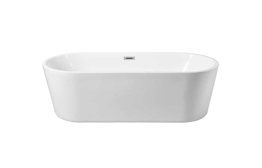 Elegant Lighting BT10665GW Bathtub, Glossy White