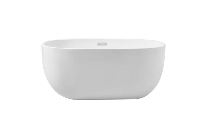 Elegant Lighting BT10754GW Bathtub, Glossy White