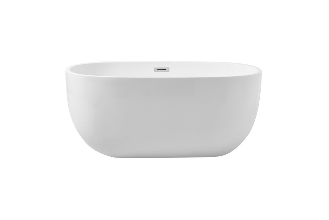 Elegant Lighting BT10754GW Bathtub, Glossy White