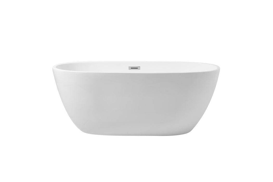 Elegant Lighting BT10759GW Bathtub, Glossy White