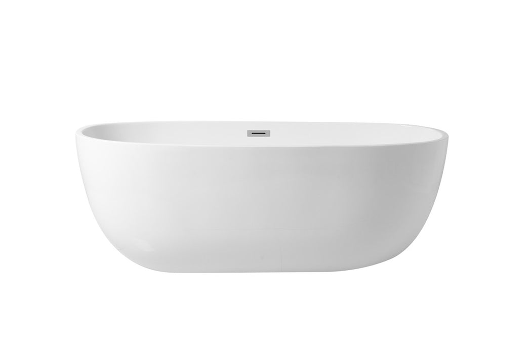 Elegant Lighting BT10767GW Bathtub, Glossy White