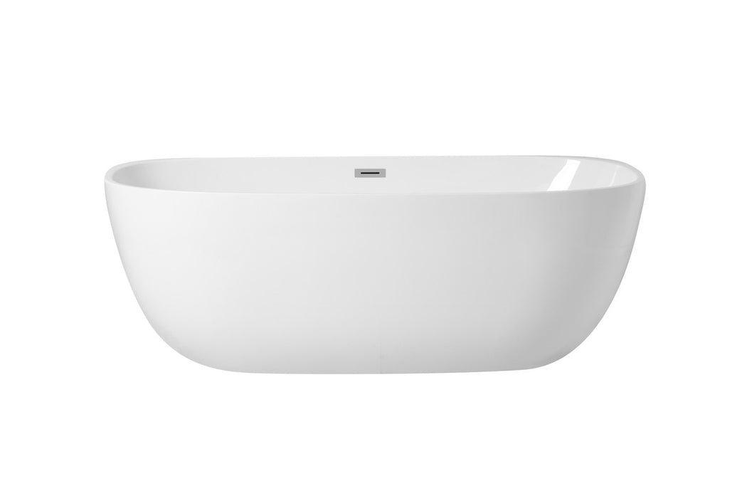 Elegant Lighting BT10770GW Bathtub, Glossy White