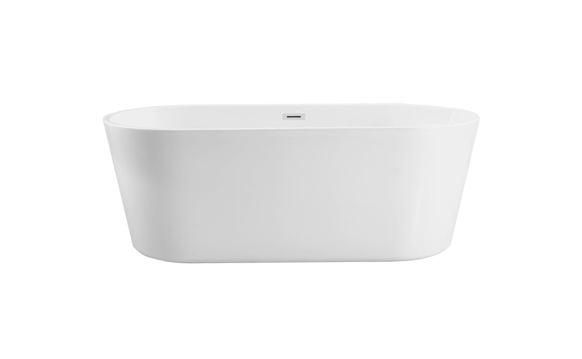 Elegant Lighting BT10671GW Bathtub, Glossy White