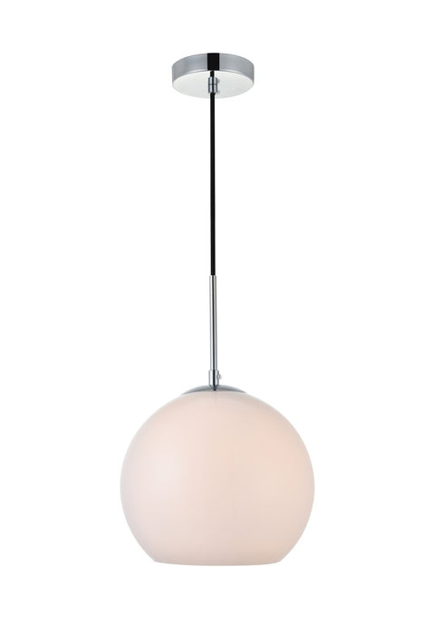 Elegant Lighting LD2213C One Light Pendant, Chrome