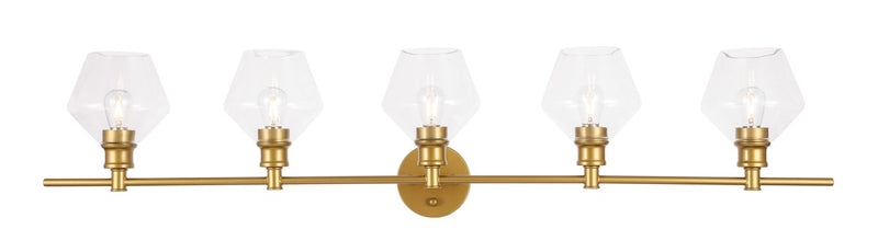 Elegant Lighting LD2324BR Five Light Wall Sconce, Brass