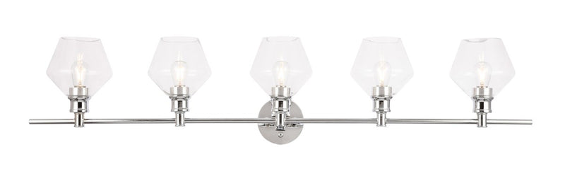 Elegant Lighting LD2324C Five Light Wall Sconce, Chrome