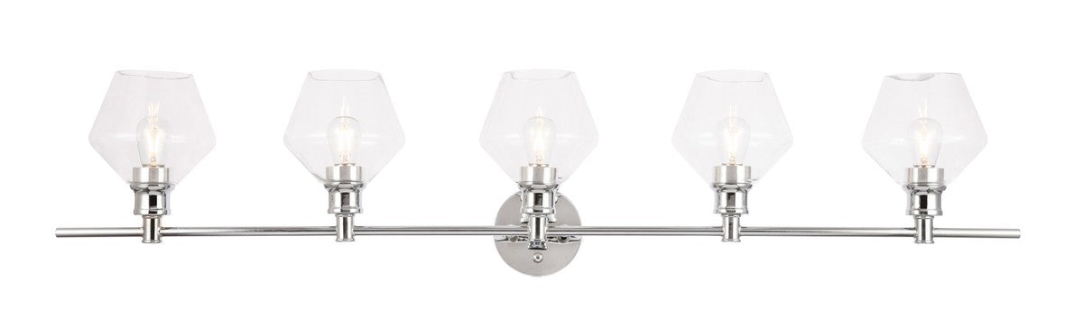 Elegant Lighting LD2324C Five Light Wall Sconce, Chrome