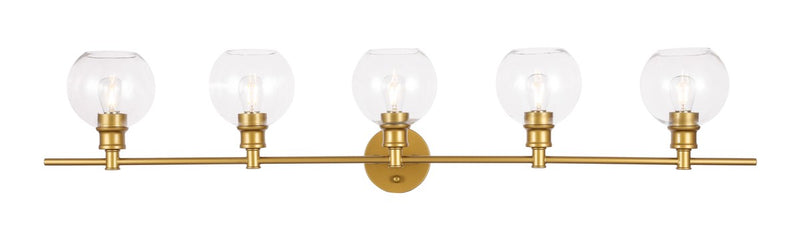 Elegant Lighting LD2326BR Five Light Wall Sconce, Brass