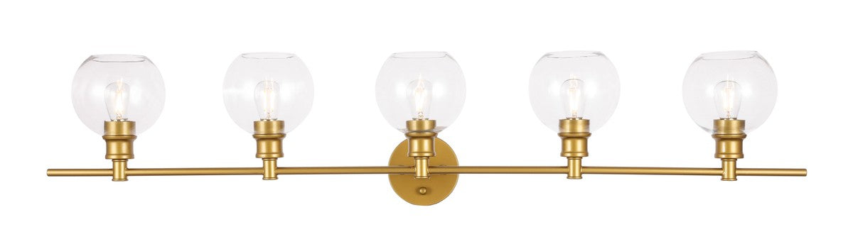 Elegant Lighting LD2326BR Five Light Wall Sconce, Brass