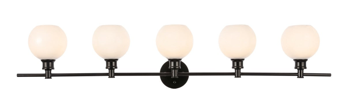 Elegant Lighting LD2327BK Five Light Wall Sconce, Black