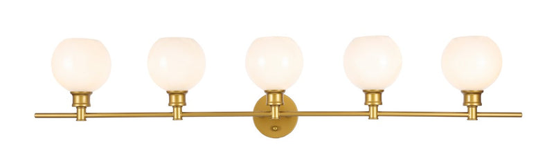 Elegant Lighting LD2327BR Five Light Wall Sconce, Brass