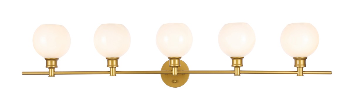 Elegant Lighting LD2327BR Five Light Wall Sconce, Brass