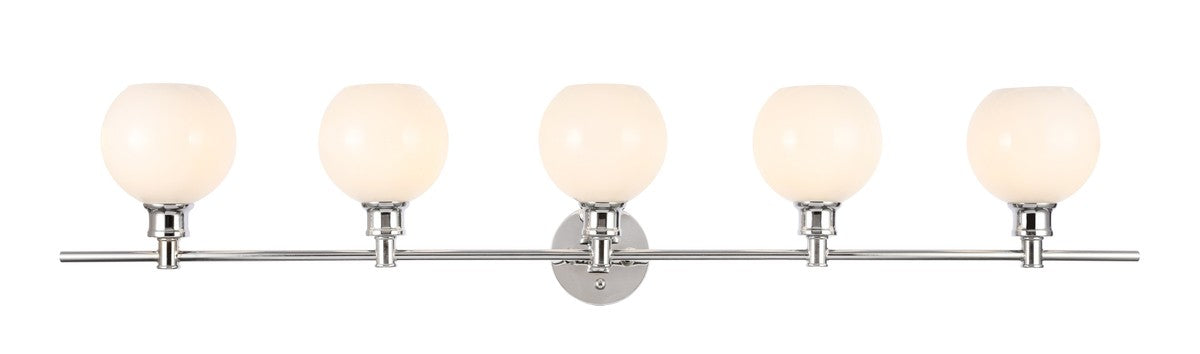 Elegant Lighting LD2327C Five Light Wall Sconce, Chrome