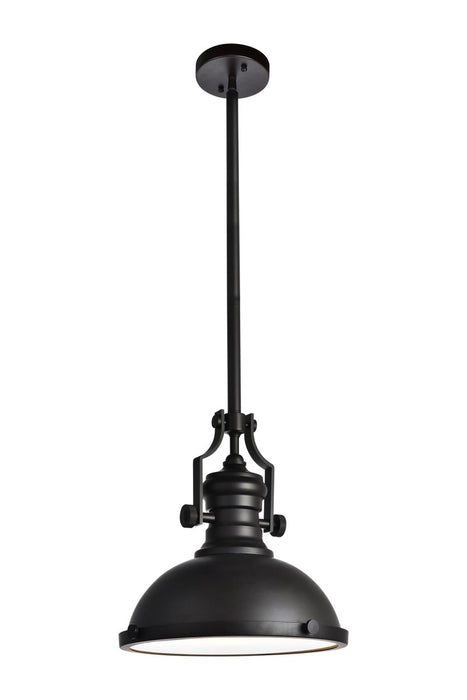 Elegant Lighting LD5001D13ORB One Light Pendant, Oil Rubbed Bronze