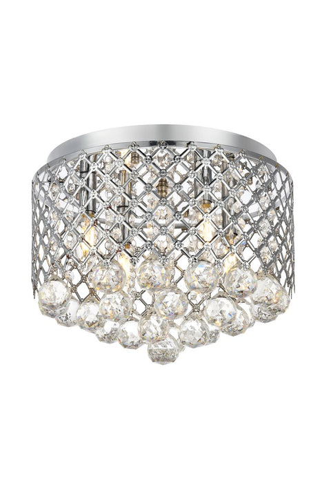 Elegant Lighting LD5010F13C Four Light Flushmount, Chrome