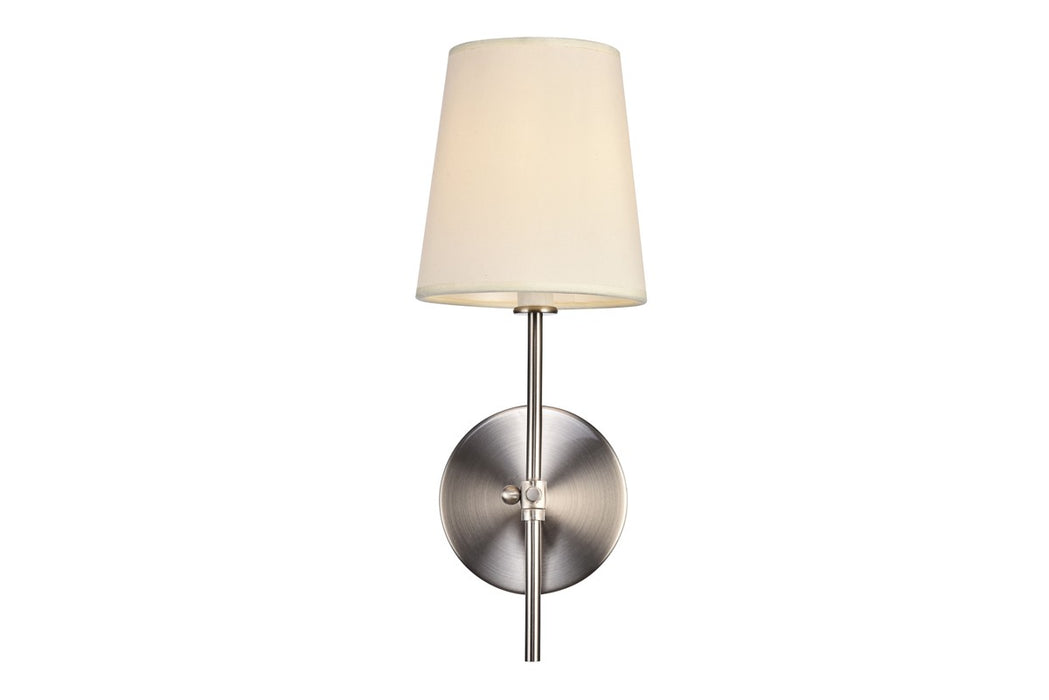 Elegant Lighting LD6004W6BN One Light Wall Sconce, Burnished Nickel