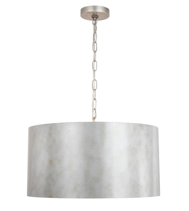 Elegant Lighting LD6015D20S Three Light Pendant, Vintage Silver