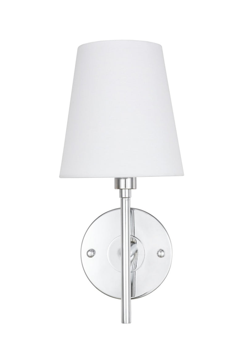 Elegant Lighting LD6184C One Light Wall Sconce, Chrome